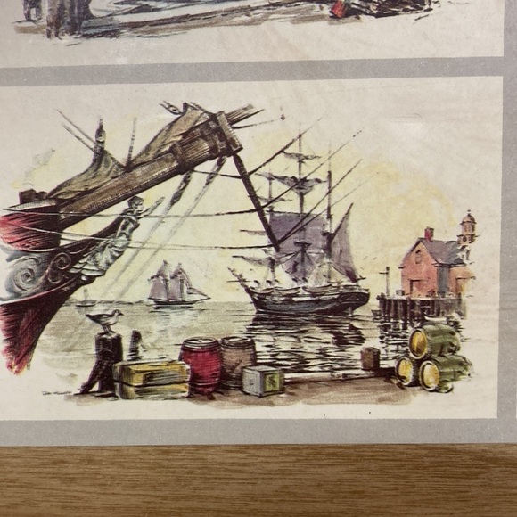 NWT vintage nautical boats paintables by red farm studio six different scenes - Picture 9 of 10